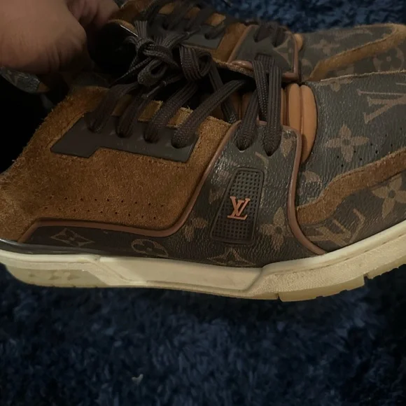 Louis Vuitton Brown Monogram Sneakers - Picture 8 of 9